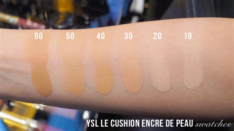 ysl le teint encre de peau bd10 swatch|ysl cushion encre.